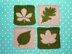 Oak Leaf Intarsia Square