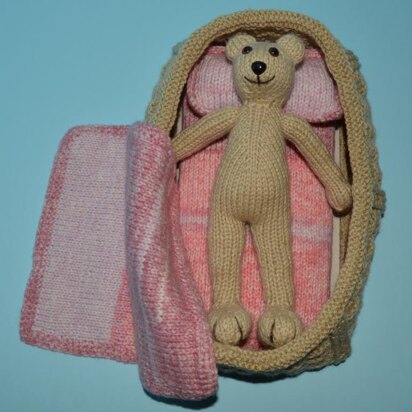 Tessa Teddy With Crib And Bedding