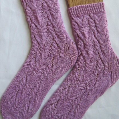 Ben Adler Cable Lace Socks