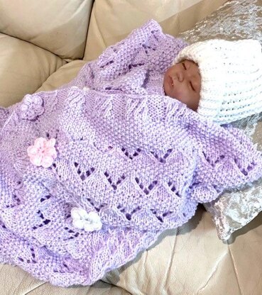 ALEXANDRA baby blanket knitting pattern