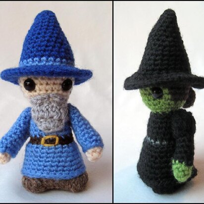 Witch and Wizard Mini Amigurumi