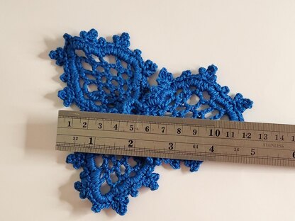 3 petal crochet netting flower pattern