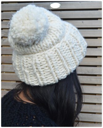 Tinsel Pompom Beanie