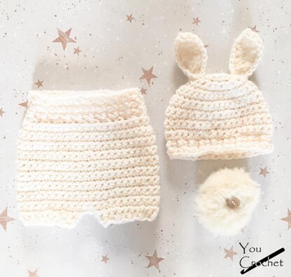 Harry & Harriet Little Bunny Hat & Shorts Set