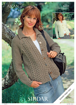 Cardigans in Hayfield Aran with Wool - 8485 - Downloadable PDF | LoveCrafts