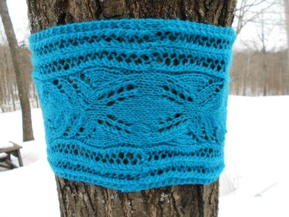 Blue Frost Lace Scarf