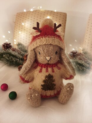 Christmas Bunny Rabbit Outfit