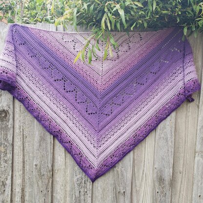 Bumpy road to love shawl