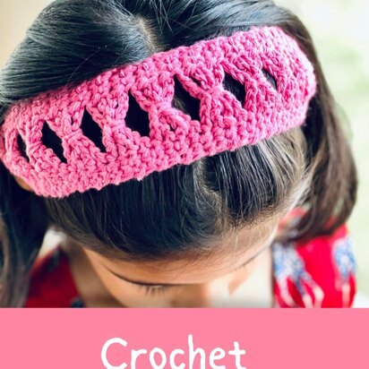 Crochet Bow Ties Headband Free Pattern