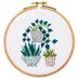 Rico Cross-Stitch Kit - Potted Plants - 12.5cm