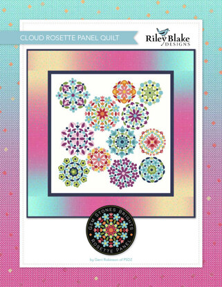Riley Blake Cloud Rosette Panel Quilt - Downloadable PDF