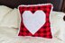 Plaid Heart Pillow