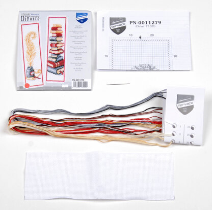 Vervaco Bookmark Goose Feather Cross Stitch Kit - 6cm X 20cm/2.4in X 8in