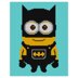Minion Batman Blanket C2C Crochet Pattern