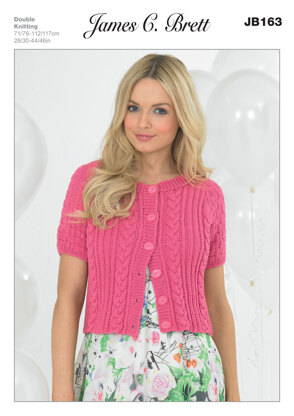 Ladies' Cardigan in James C. Brett Cotton On DK - JB163