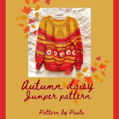 Autumn daisy jumper pattern