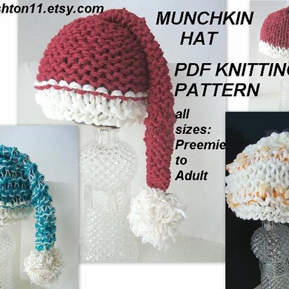 Flat Knit Munchkin Hat | Knitting Pattern 222