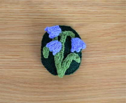 Free Bluebell Brooch Knitting Pattern Snoo's Knits