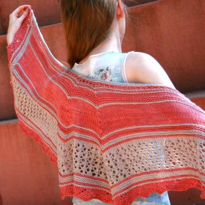 Coral Sands Shawl