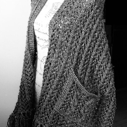 Lacy Pocket Shawl