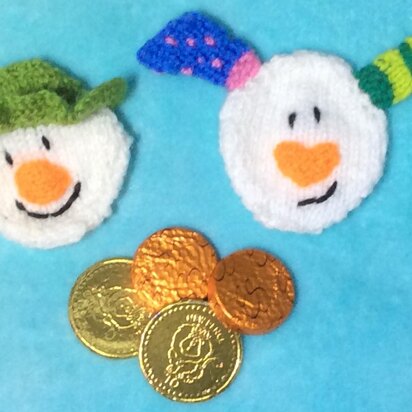 Snowman and Snowdog Coin Gift Bag