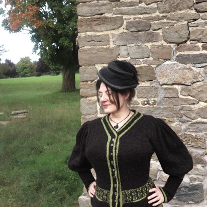 Gigot Puff (or no-puff) cardigan - knitting pattern