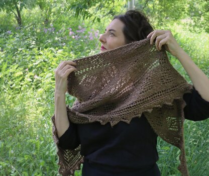 Azalea Shetland shawl pattern