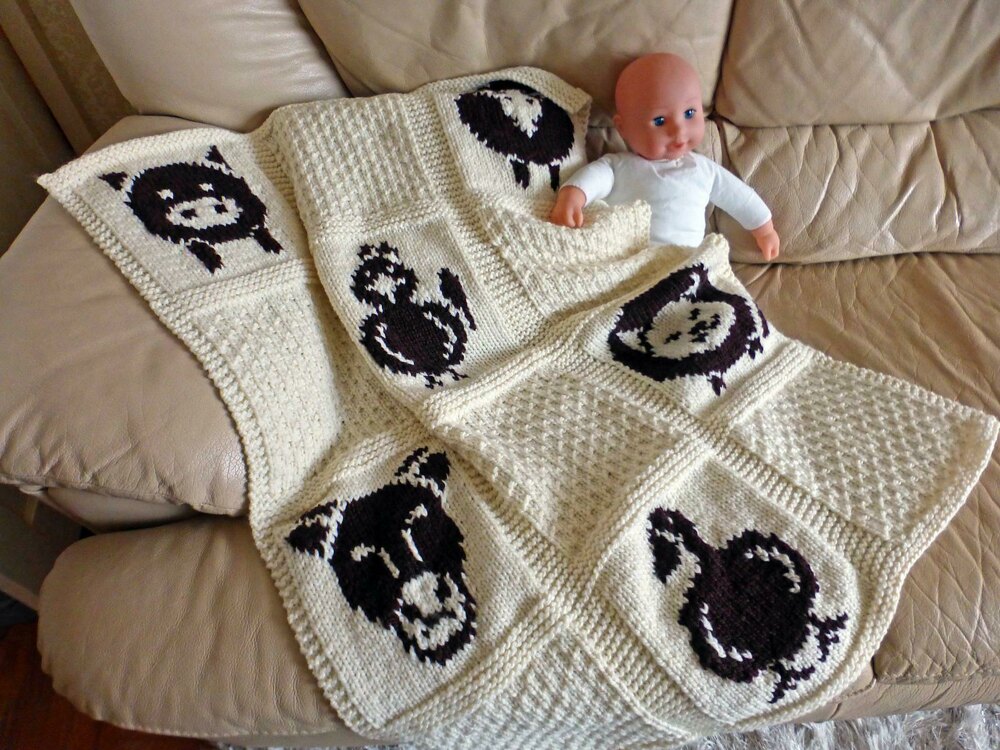 Knitted animal blanket outlet patterns