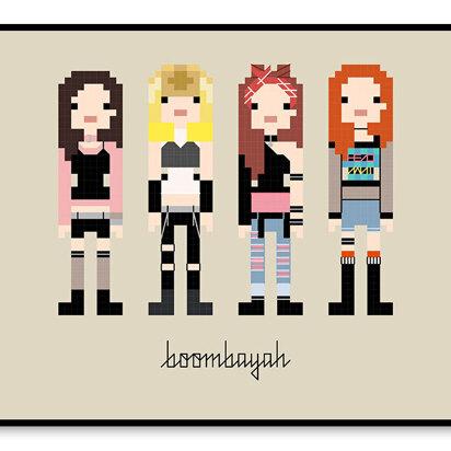 BLACKPINK - Boombayah Chorus - PDF Cross Stitch Pattern