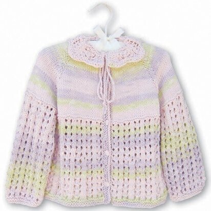 Petals Baby Cardie in Knit One Crochet Too Ty-Dy - 1520