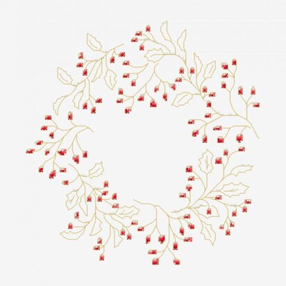 DMC Winter Wreath - PAT1446 - Downloadable PDF