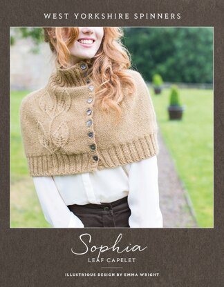 Sophia Leaf Capelet  in West Yorkshire Spinners Illustrious - DBP0031 - Downloadable PDF