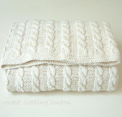 Baby Blanket ' Classic Cable'