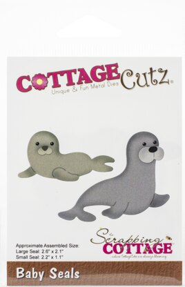 CottageCutz Dies - Baby Seals, 1.1" To 2.6"