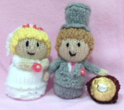 Bride and Groom Wedding Ferrero Choc Cover