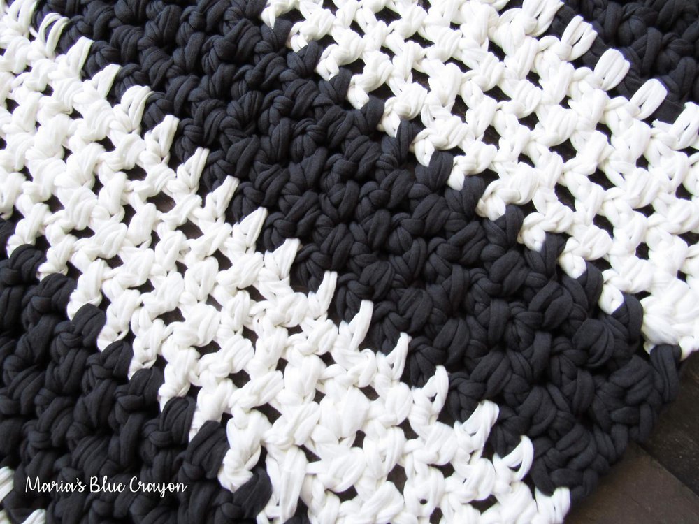 T Shirt Yarn Rug Crochet Pattern By Maria S Blue Crayon Lovecrafts