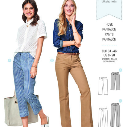 Burda Style Women's Dress Trousers B6432 - Paper Pattern, Size 8-20