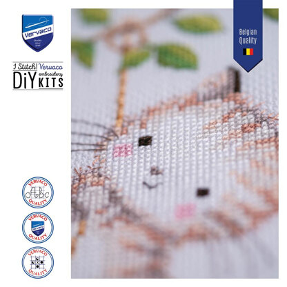 Vervaco Counted Cross Stitch Kit Cheeky Kittens Cross Stitch Kit - 18cm x 70cm (7.2in x 28in)