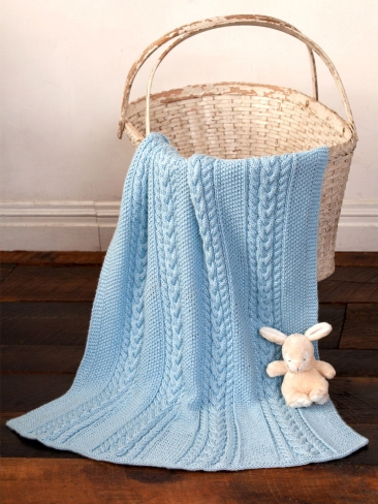 Little Boy Blue Baby Blanket in Caron Simply Soft Downloadable