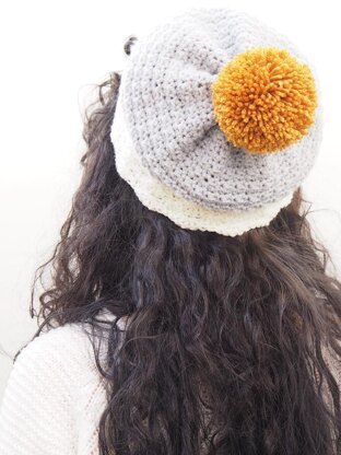 Snow Dipped Slouchie Hat