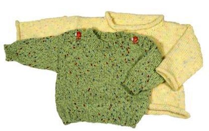 Easy Baby Pullover - Straight Needle Version