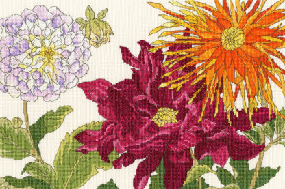 Bothy Threads Dahlia Bloom Cross Stitch Kit