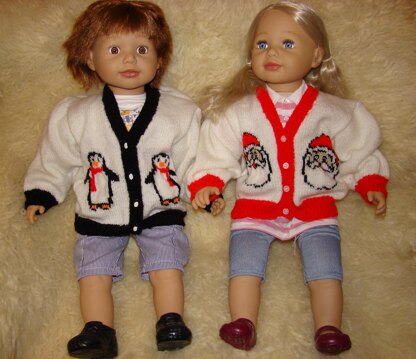 Christmas Penguin Cardigan