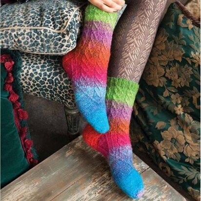 Noro Faux Cable Socks PDF