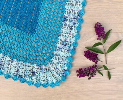 Penny Lane Blue Sky Shawl