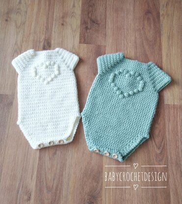 Heart Baby Romper