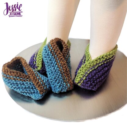 Criss Cross Baby Booties