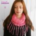 Easy lacy cowl with fringes _ C16