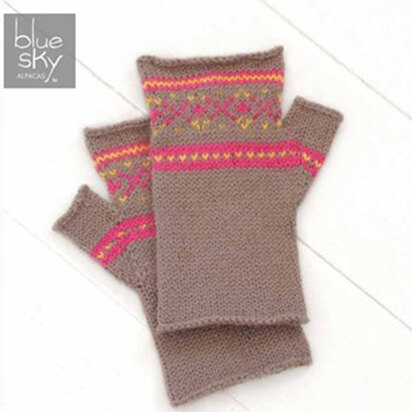 Sporty Mitts in Blue Sky Fibers Sport Weight - Downloadable PDF
