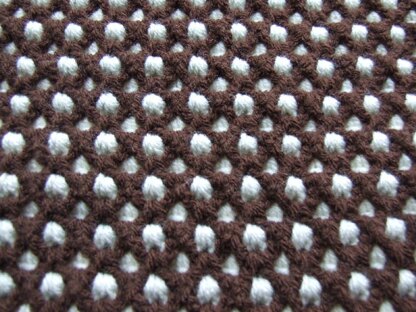 Two Colour Reversible Baby Blanket & Flower Trim